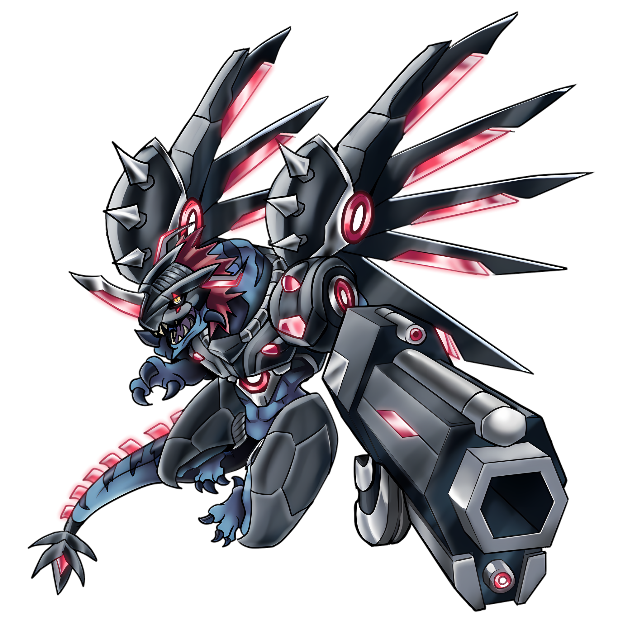 Abyssgreymon, original Digimon artwork by Aderek