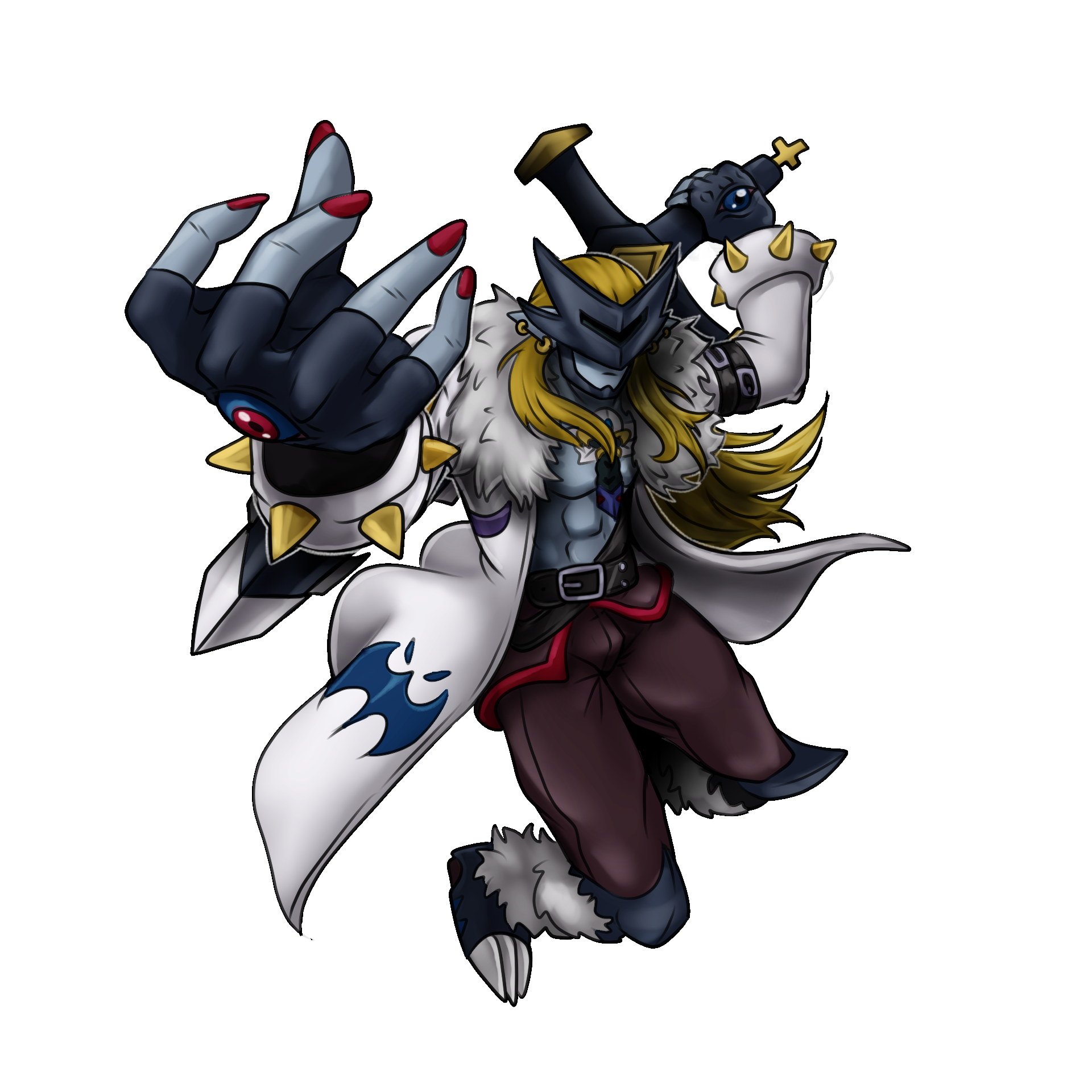 Alucardmon, original Digimon artwork by Aderek