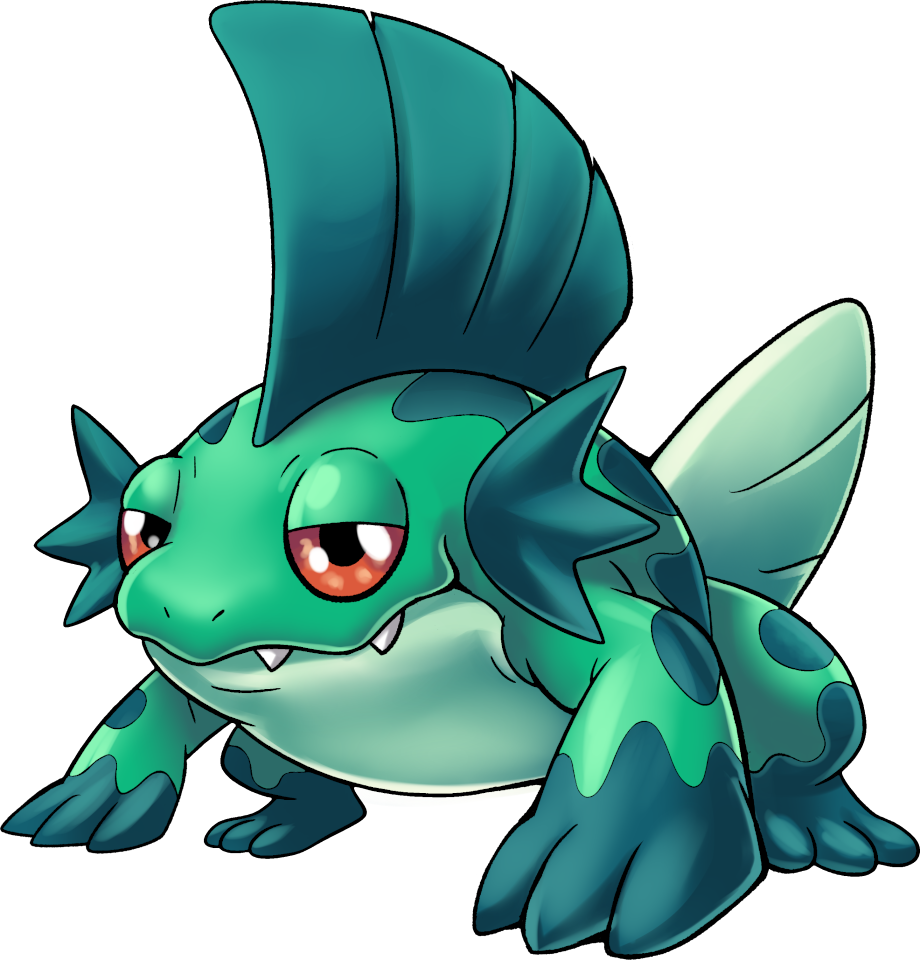 Anuromon, original Digimon artwork by Aderek