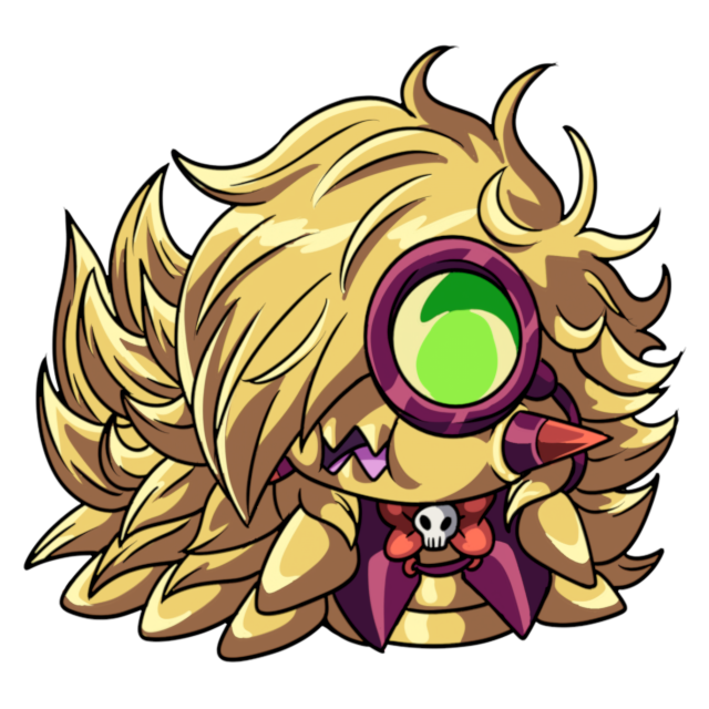 Aspidmon, original Digimon artwork by Aderek