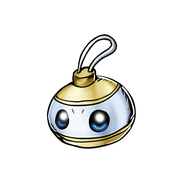 Baublemon, original Digimon artwork by Aderek