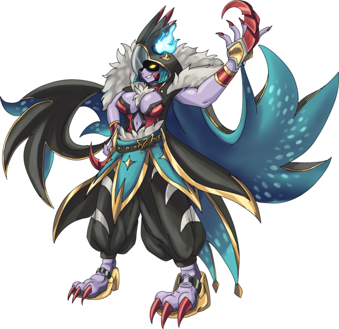 Bivermon, original Digimon artwork by Aderek