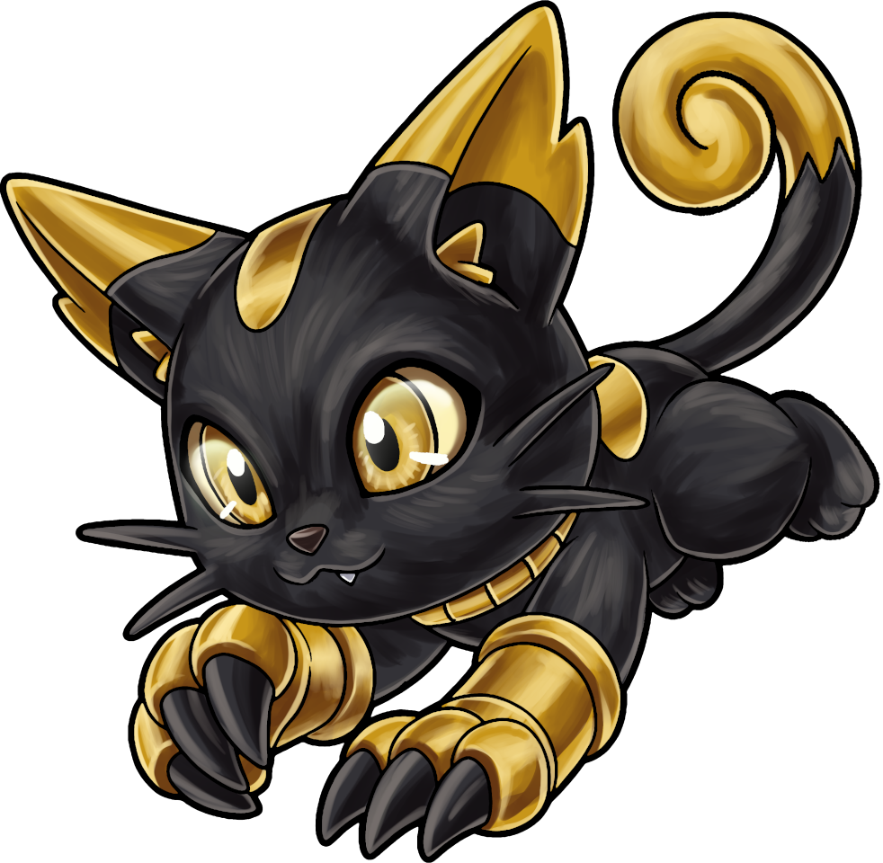 Bombaemon, original Digimon artwork by Aderek