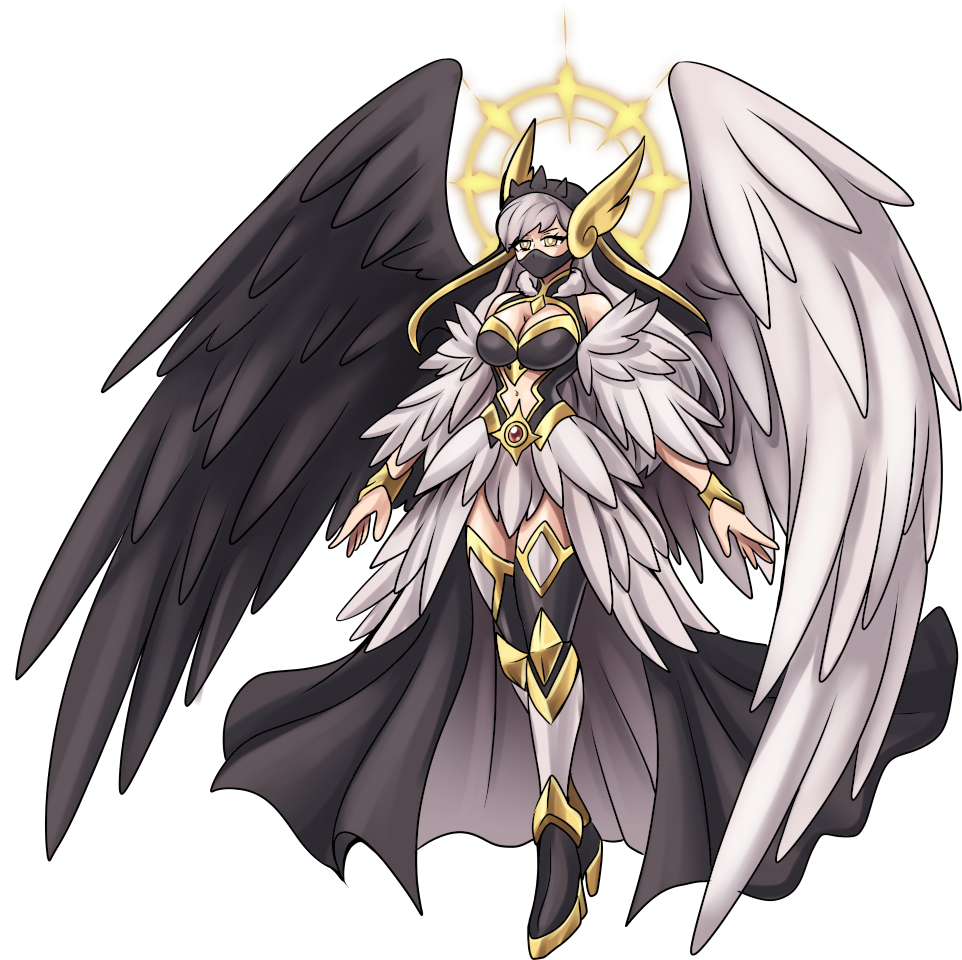 Celesticmon Equilibrium, original Digimon artwork by Aderek