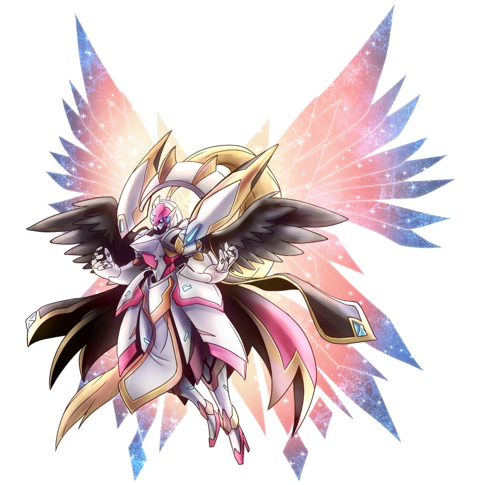 Celesticmon Radiantus, original Digimon artwork by Aderek