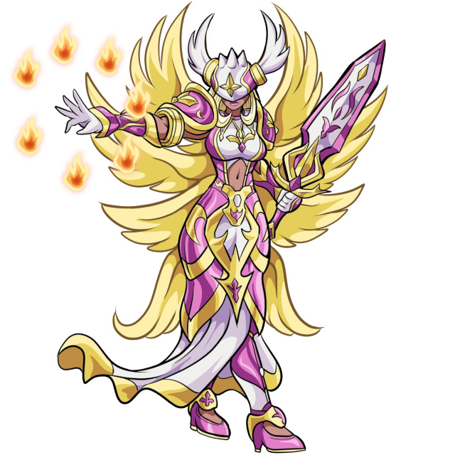 Cherubimon (Ascendent Mode), original Digimon artwork by Aderek
