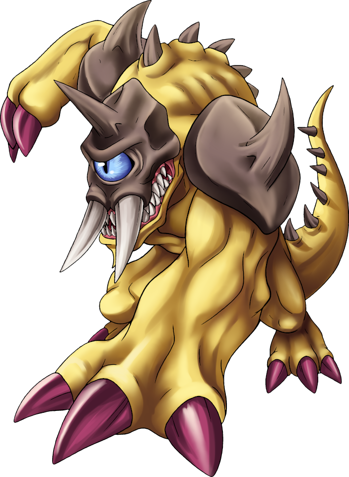 Cyclomon (Sicilian), original Digimon artwork by Aderek