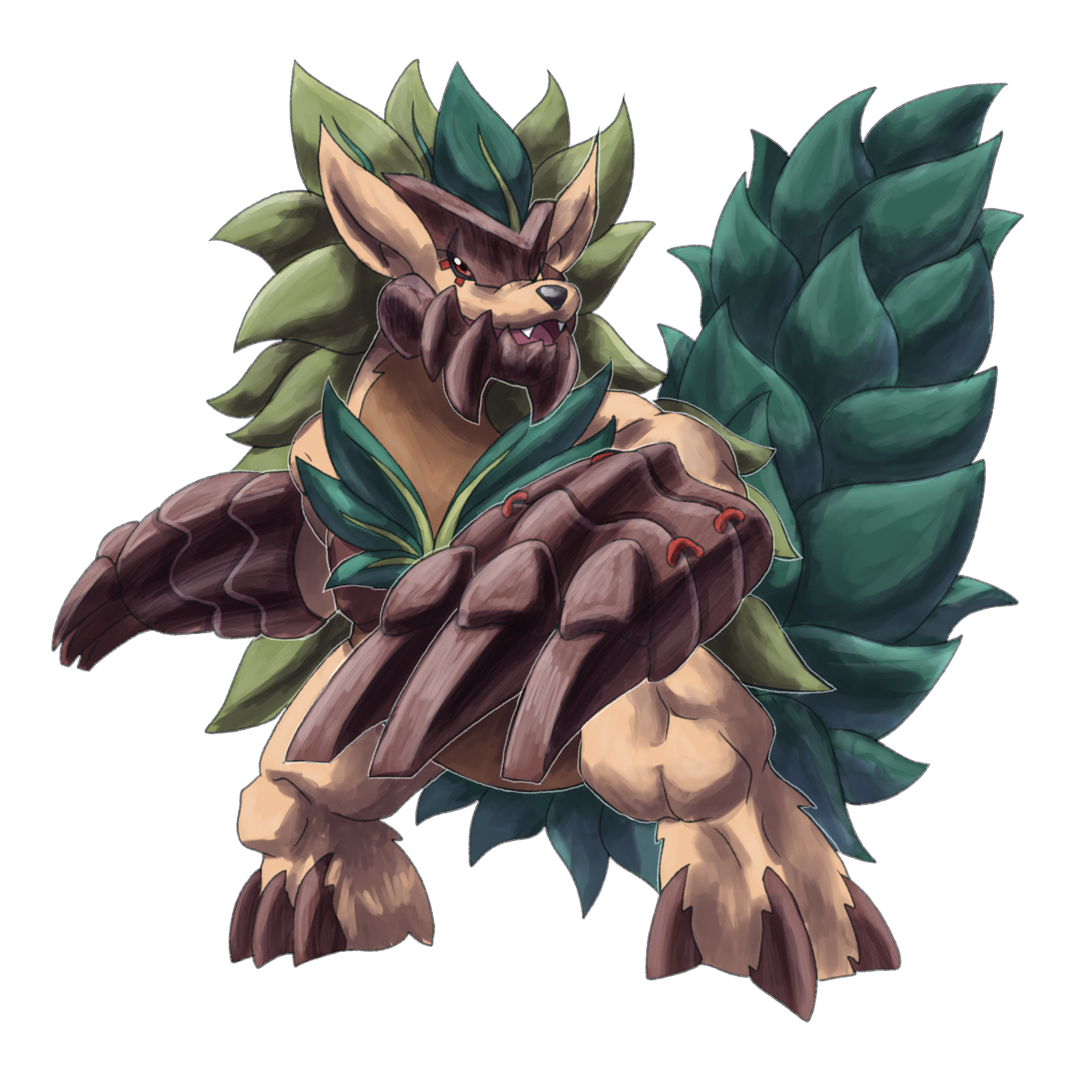 Decifermon, original Digimon artwork by Aderek
