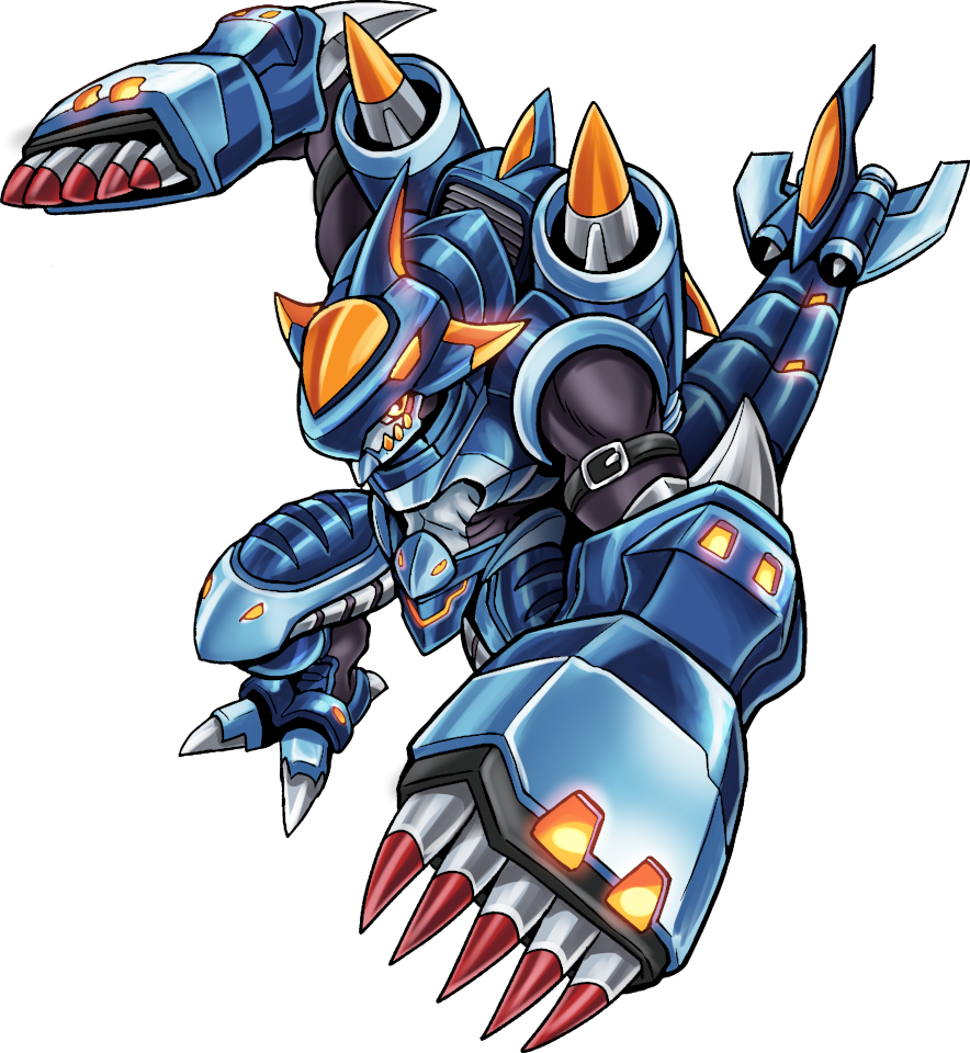 Deucaldramon (Mark I), original Digimon artwork by Aderek