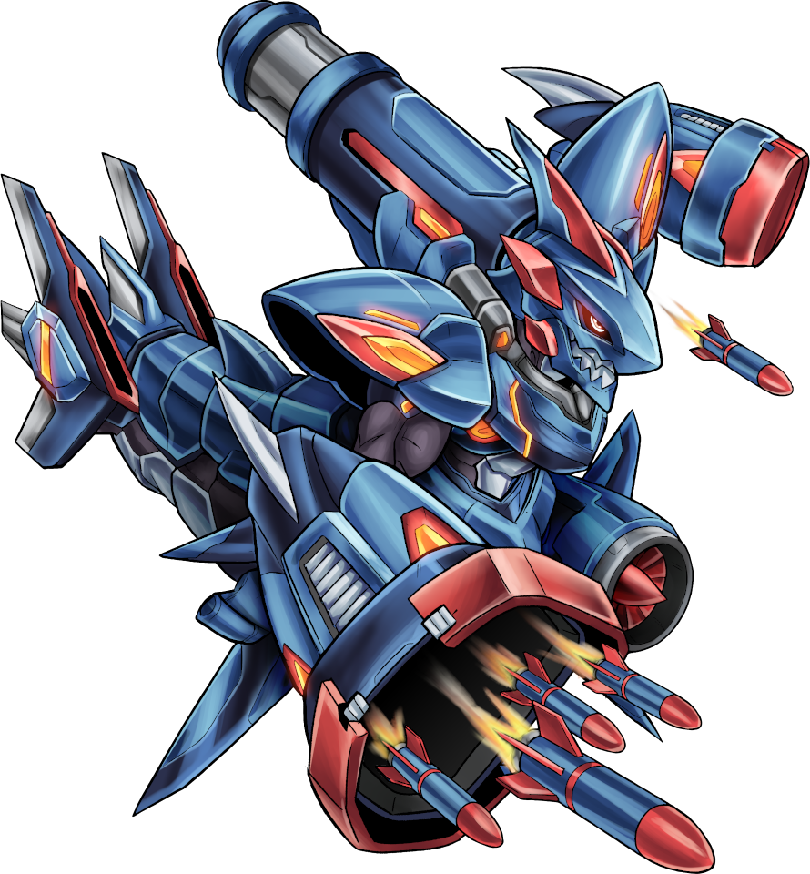 Deucaldramon (Mark II), original Digimon artwork by Aderek