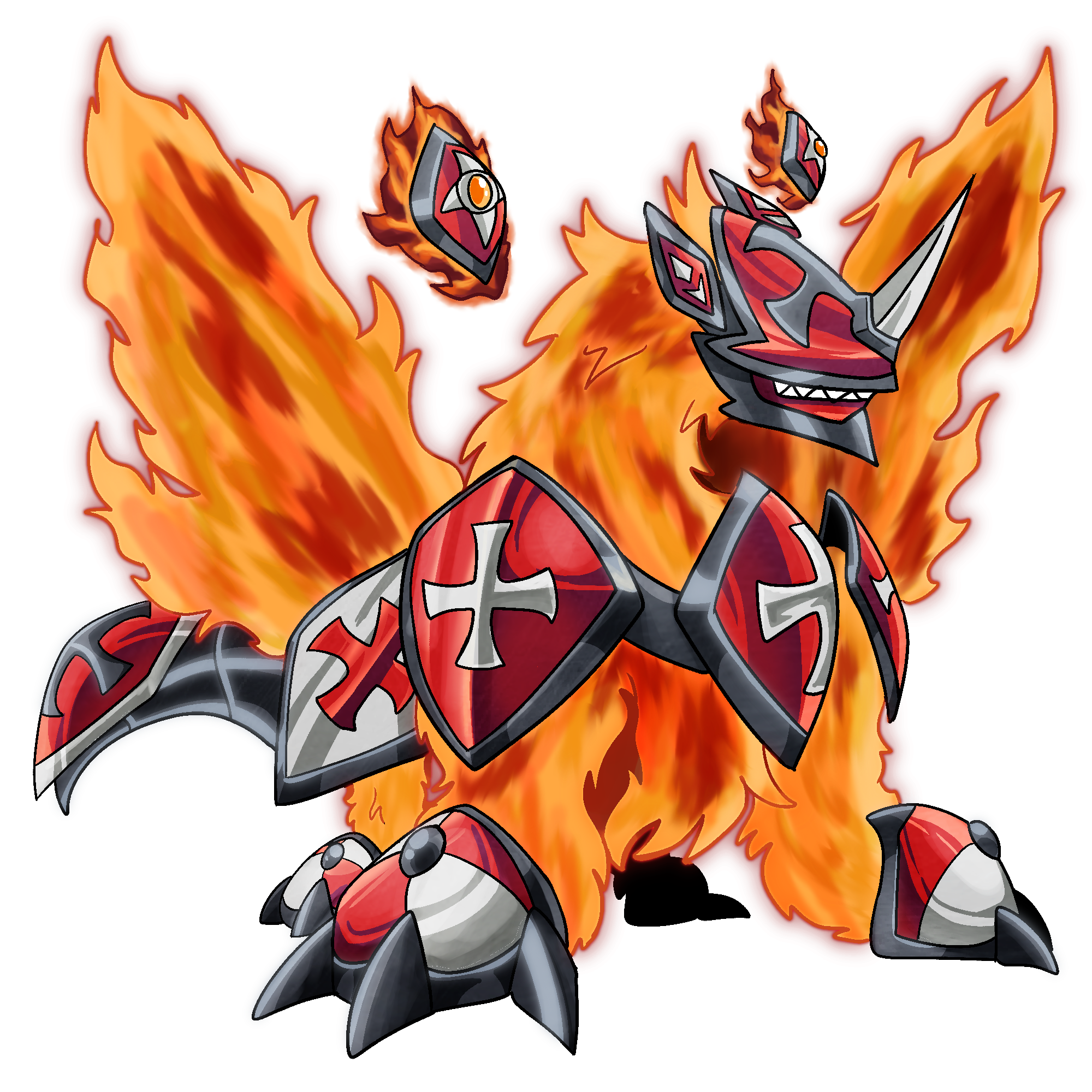 Earnadramon, original Digimon artwork by Aderek