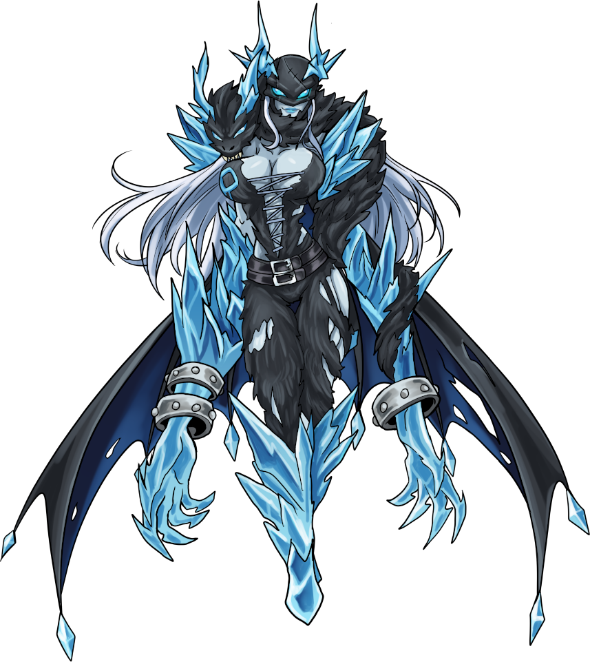 FrostDevimon, original Digimon artwork by Aderek
