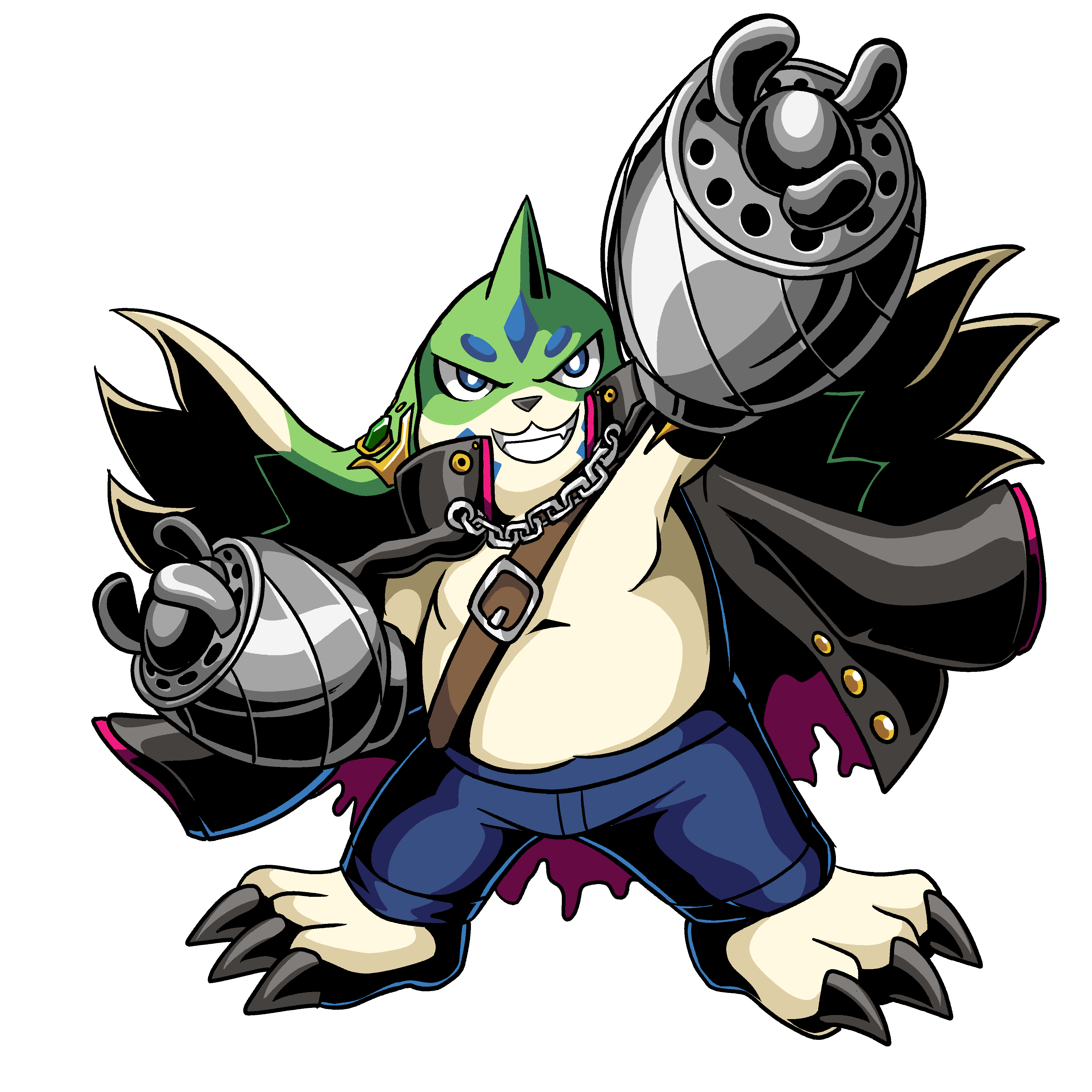Galgomon (Dehns), original Digimon artwork by Aderek