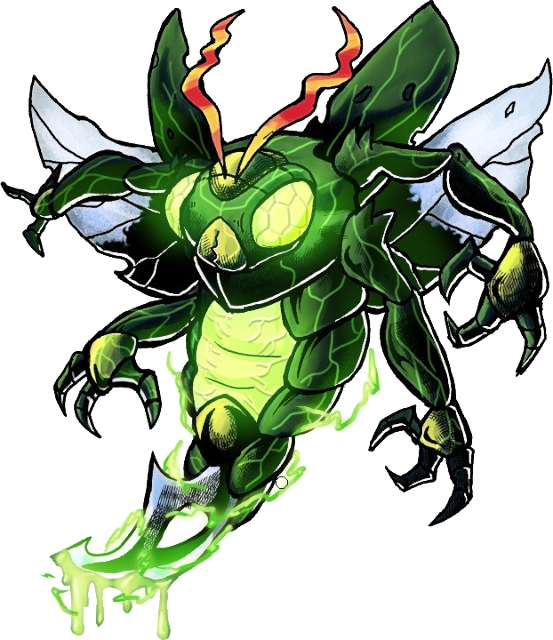 Glowmon, original Digimon artwork by Aderek