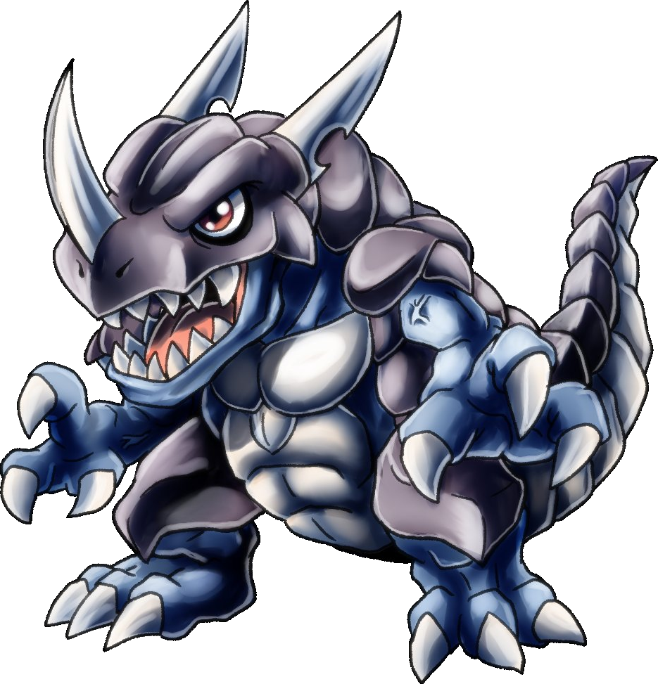 Greymon (C'mon Version), original Digimon artwork by Aderek