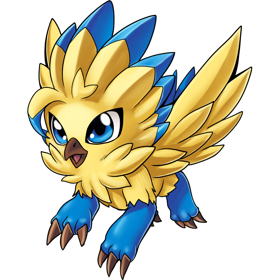 Griffinmon, original Digimon artwork by Aderek