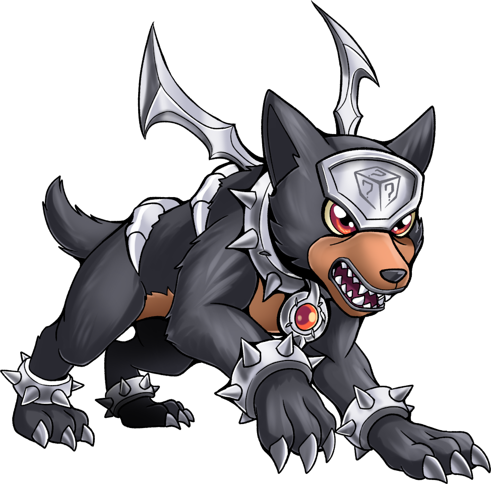 Houndmon, original Digimon artwork by Aderek