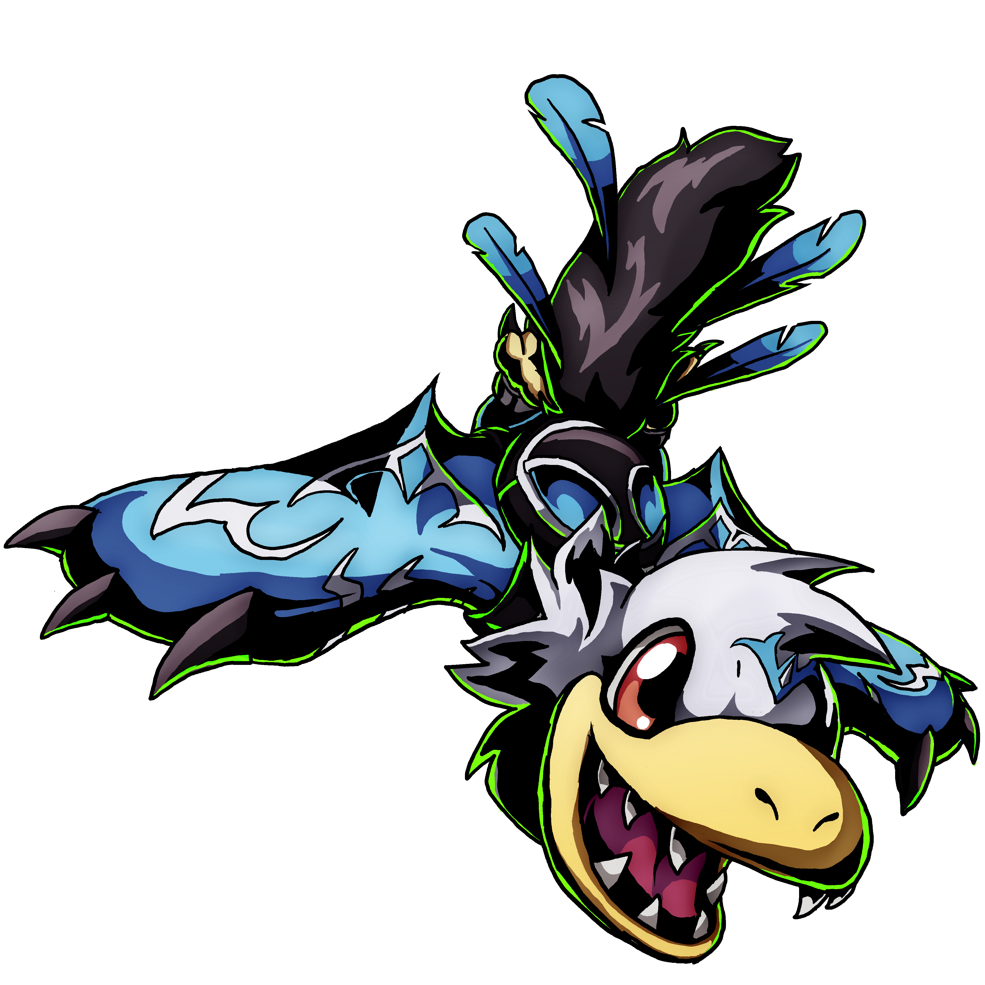 Juramon, original Digimon artwork by Aderek