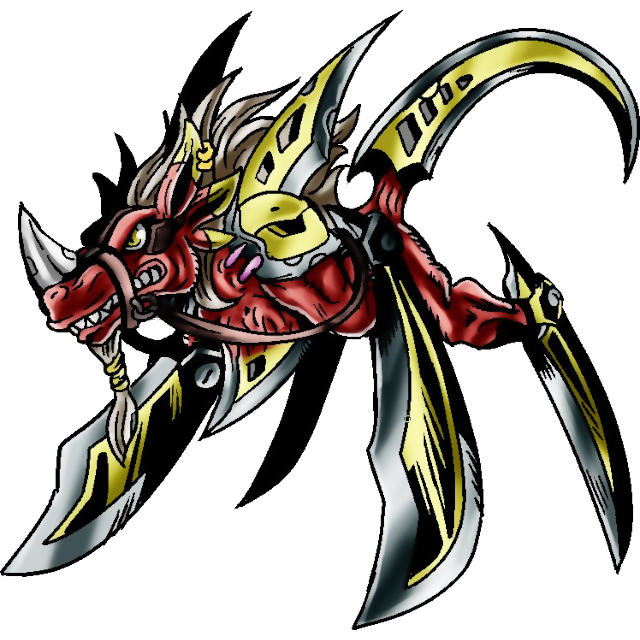 Katarmon, original Digimon artwork by Aderek