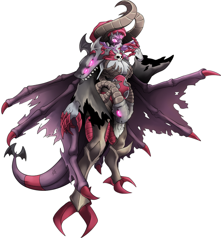 Lamashmon, original Digimon artwork by Aderek
