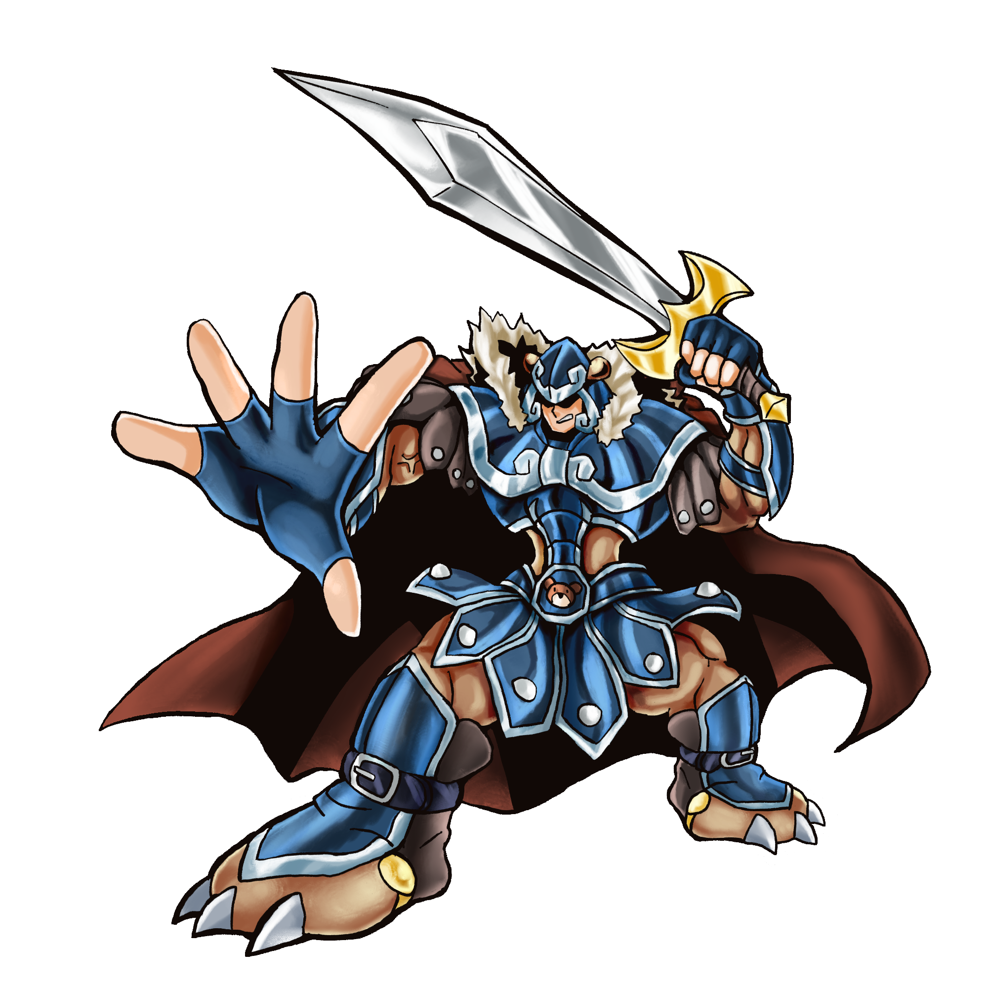 LegiUrsamon, original Digimon artwork by Aderek