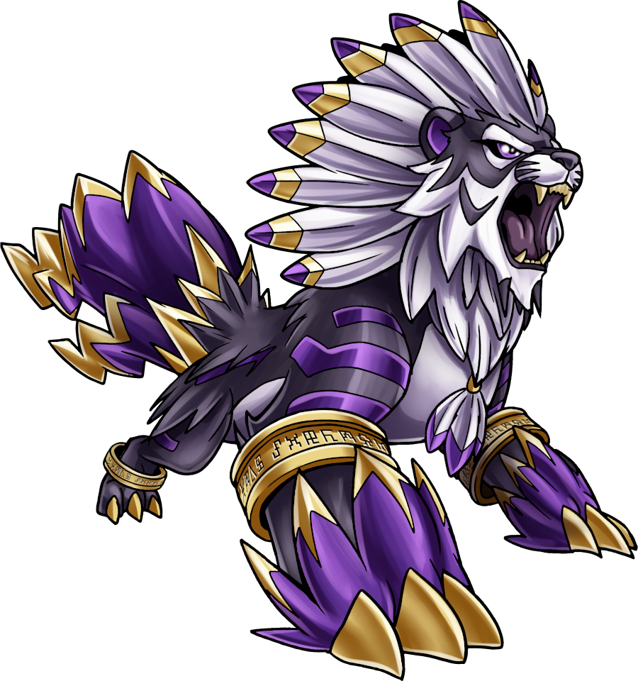 Ligermon, original Digimon artwork by Aderek