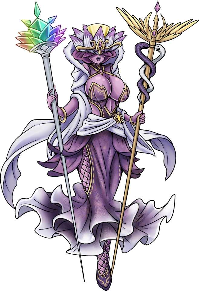 Lotusmon: Samsara Mode, original Digimon artwork by Aderek