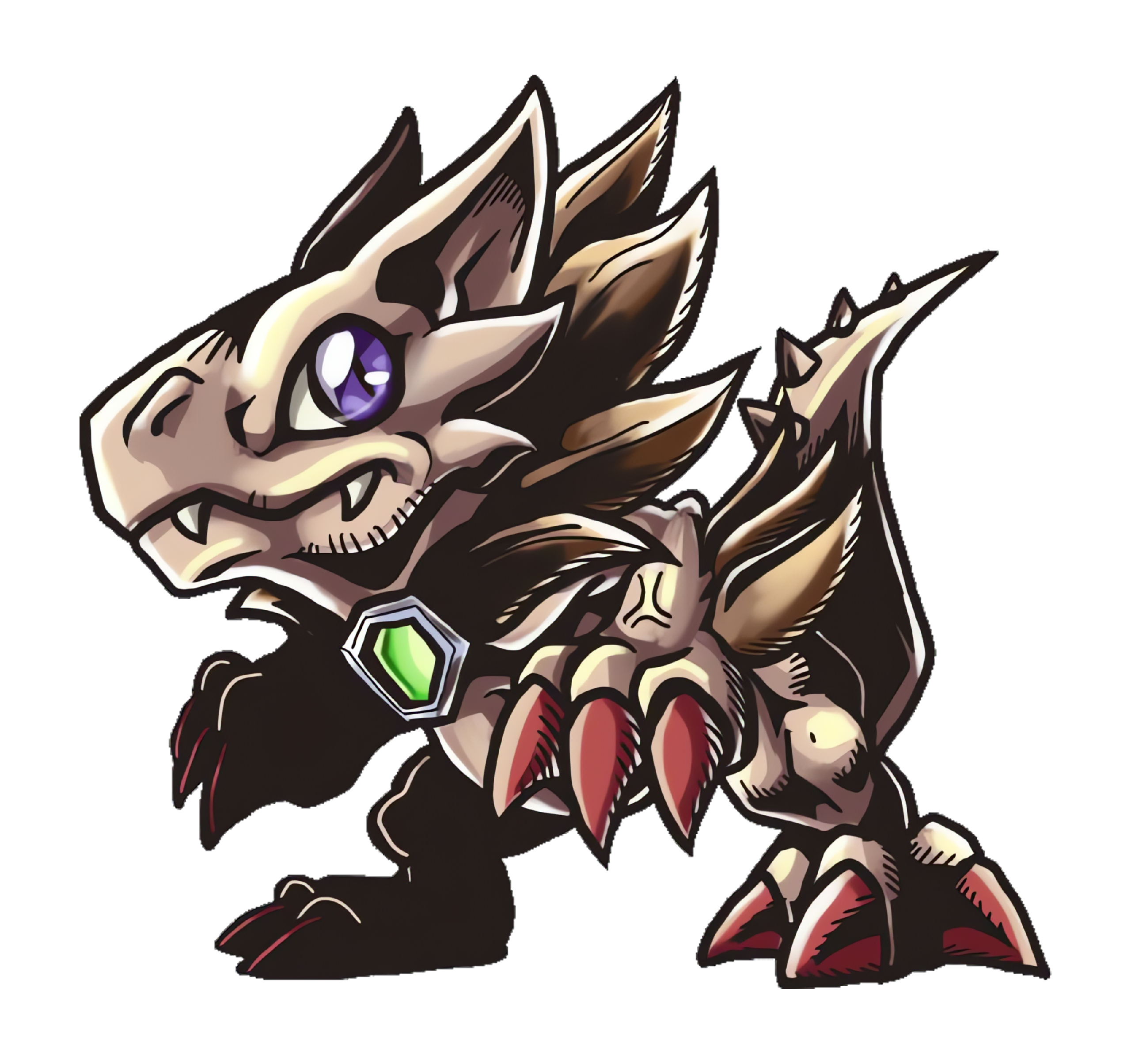 Lykiamon, original Digimon artwork by Aderek