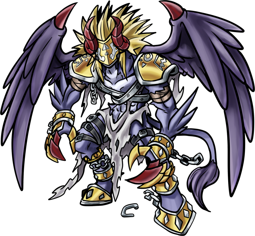 Malachmon, original Digimon artwork by Aderek
