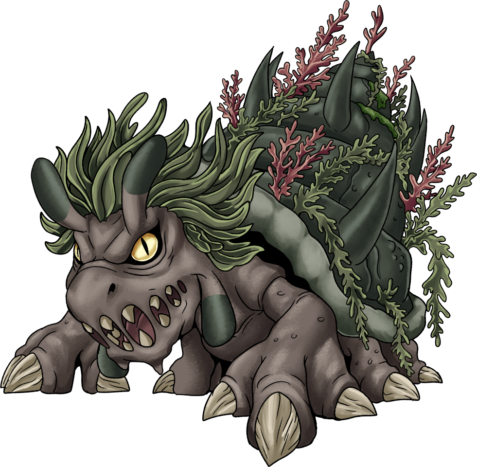 Marshellmon, original Digimon artwork by Aderek