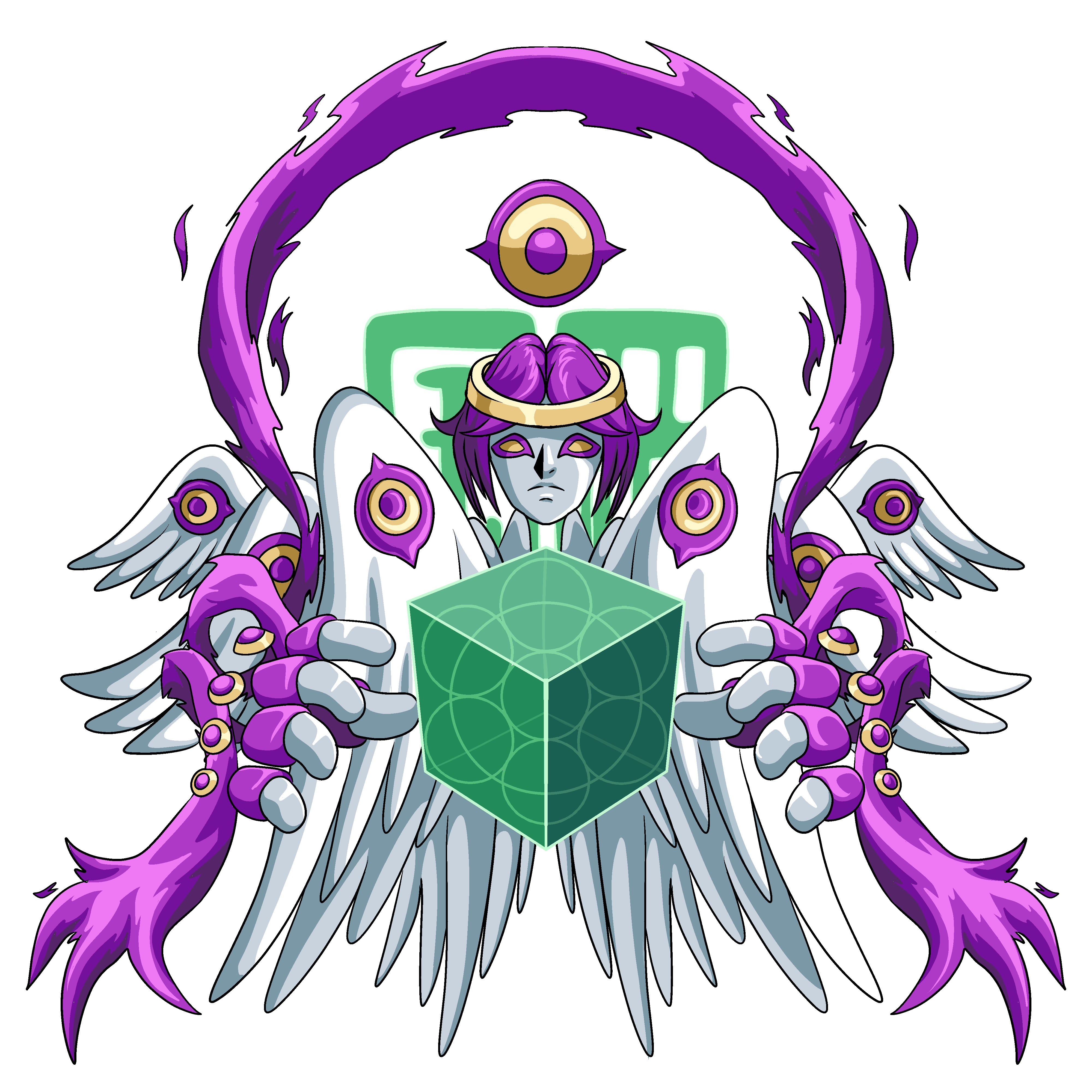 Mithramon, original Digimon artwork by Aderek