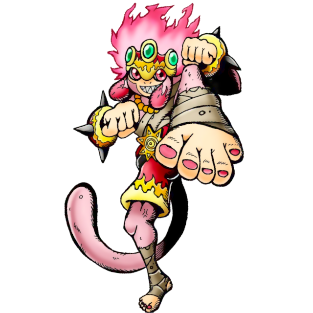 Muaythaimon, original Digimon artwork by Aderek