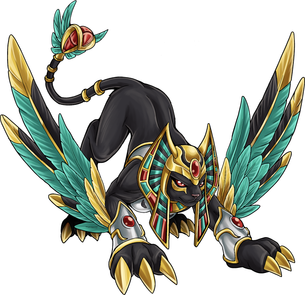 Nefertarimon, original Digimon artwork by Aderek