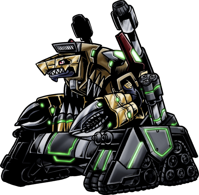NeoTankdramon, original Digimon artwork by Aderek
