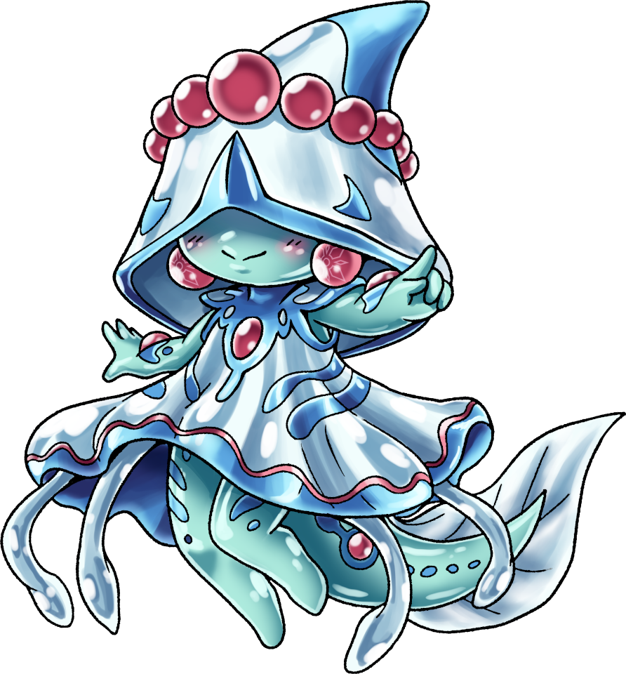 Nymphmon, original Digimon artwork by Aderek