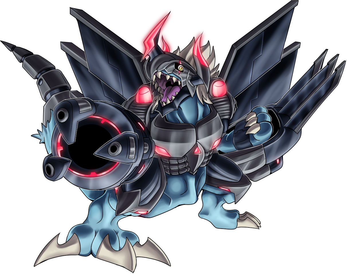 Progmetalgreymon, original Digimon artwork by Aderek