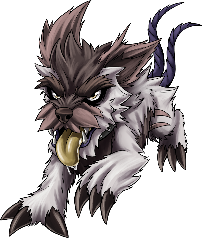 Rachemon, original Digimon artwork by Aderek
