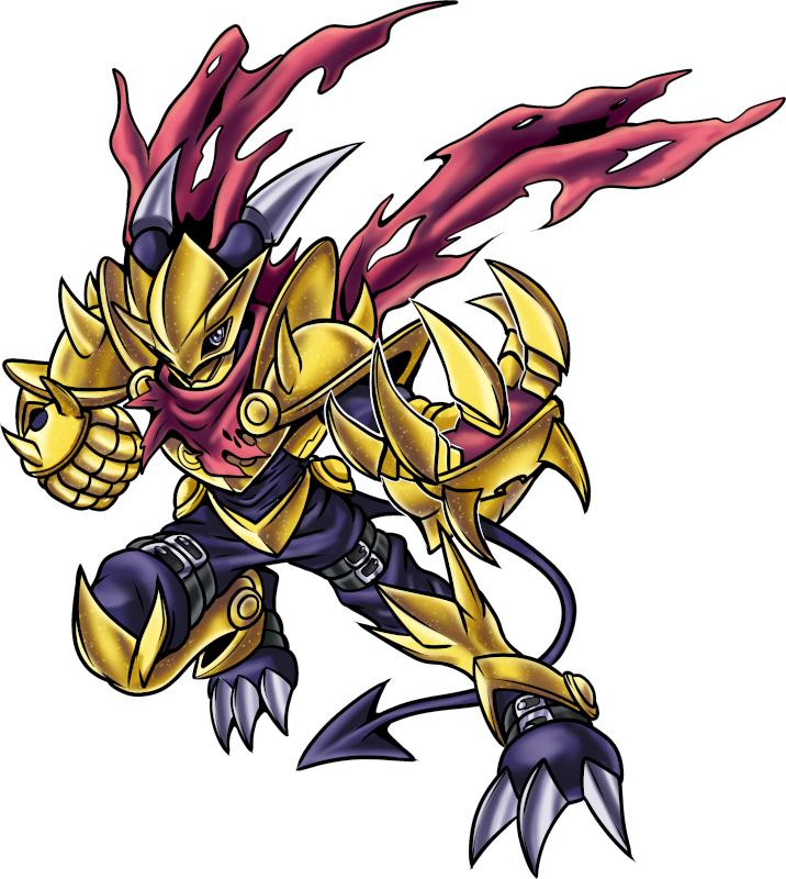 Rippermon, original Digimon artwork by Aderek