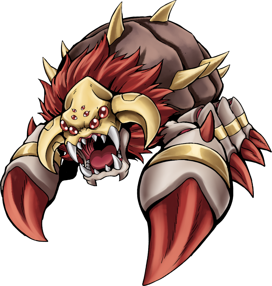 Sahagamon, original Digimon artwork by Aderek