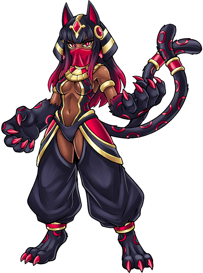 Sekhmetmon, original Digimon artwork by Aderek