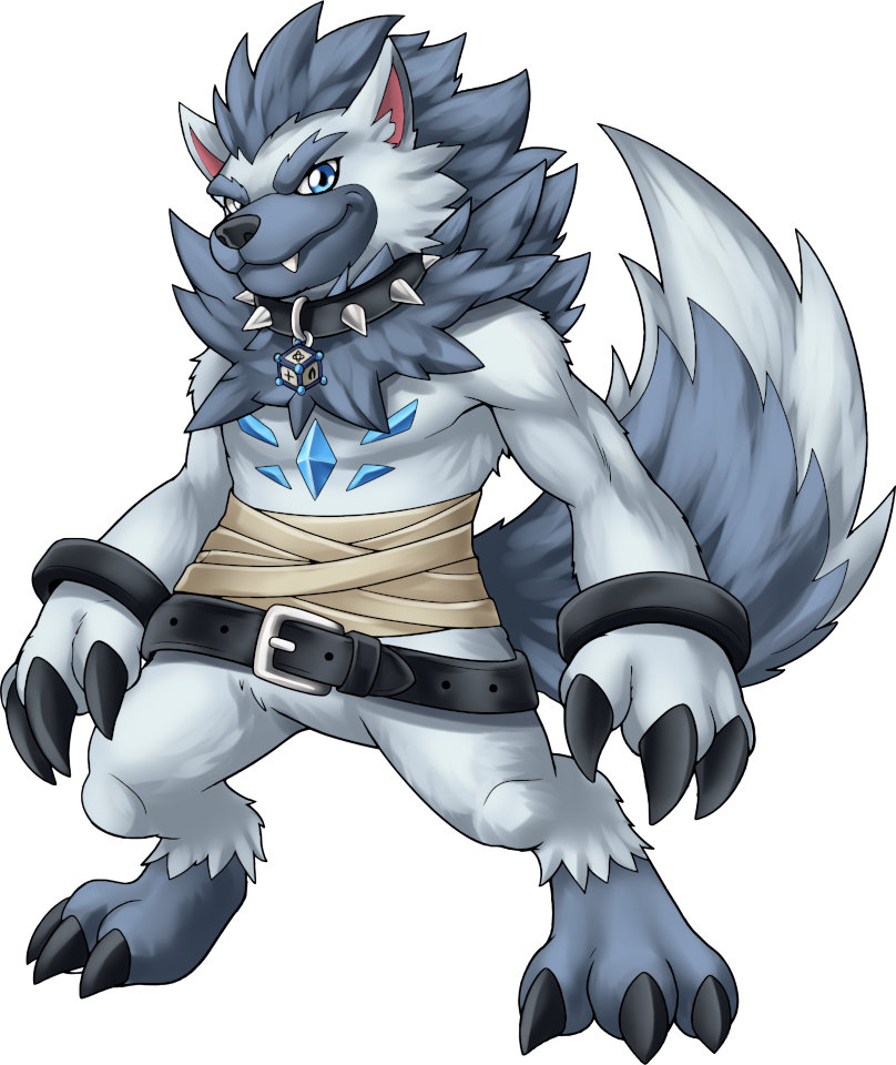 Shardymon, original Digimon artwork by Aderek