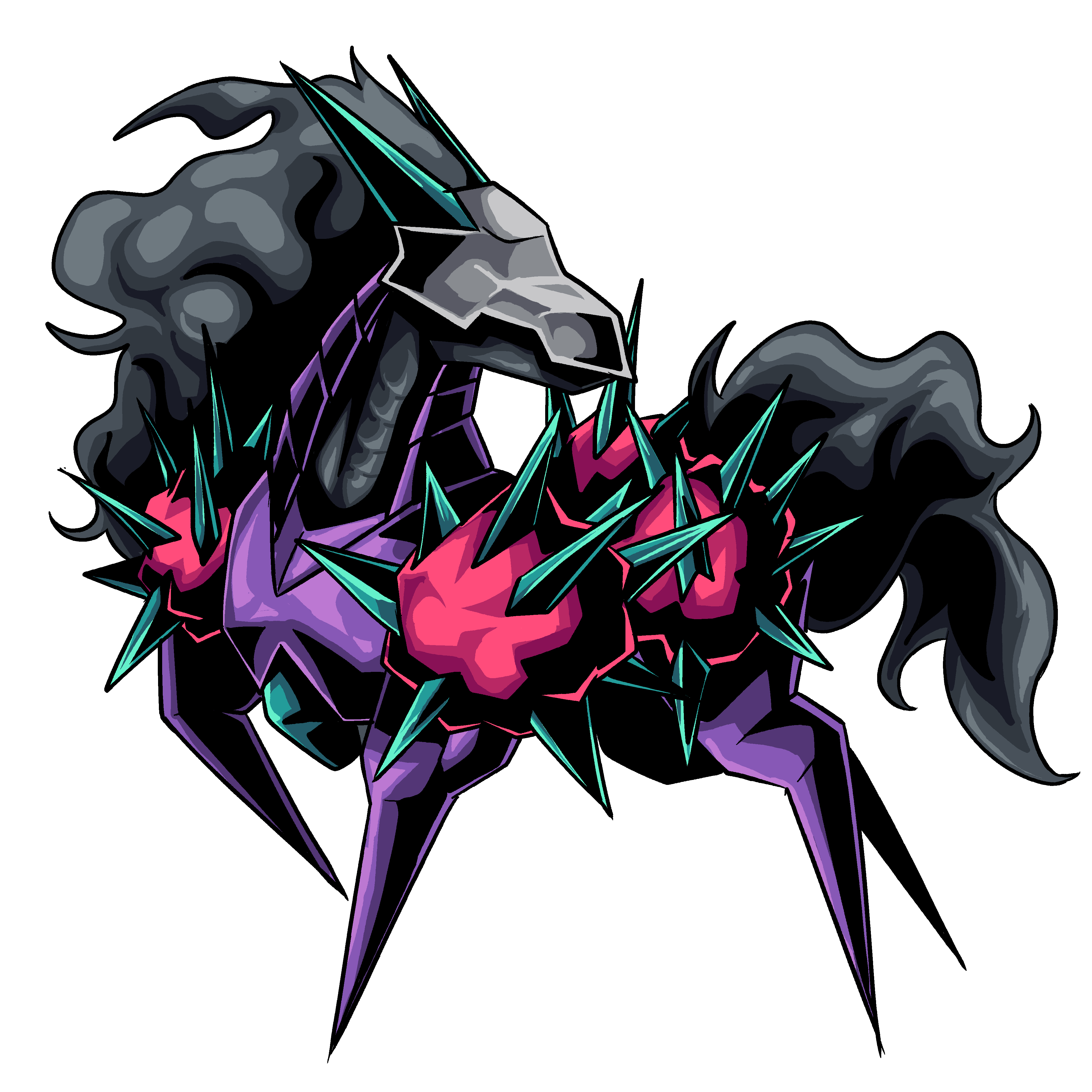 Taraxmon, original Digimon artwork by Aderek