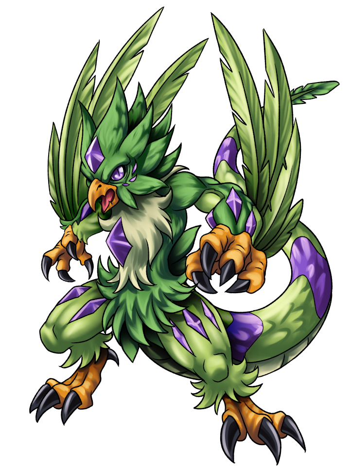 Toxivramon, original Digimon artwork by Aderek