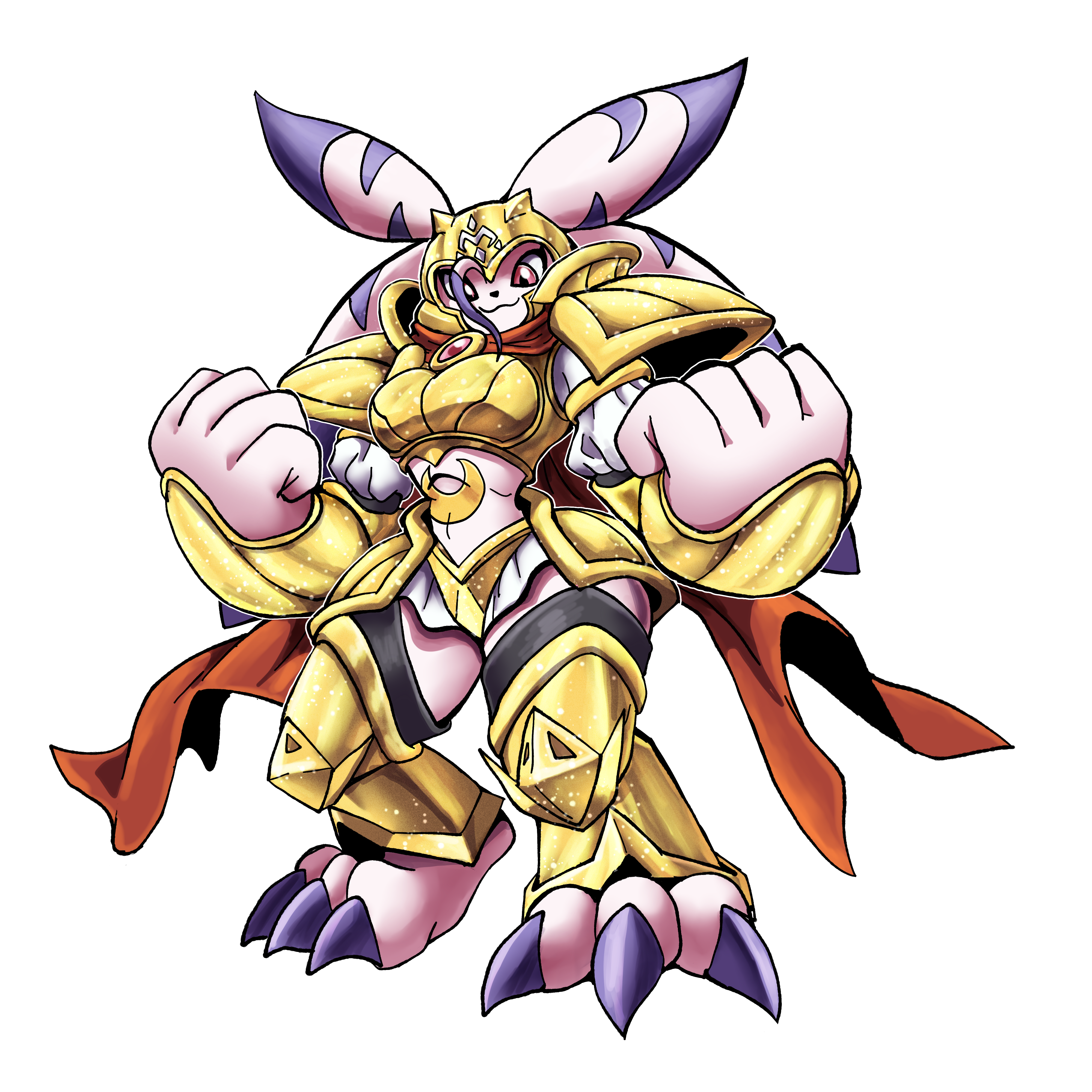 Votumon, original Digimon artwork by Aderek