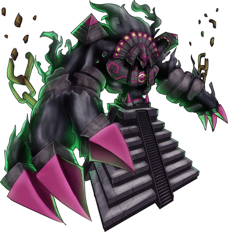 Zigurathmon, original Digimon artwork by Aderek